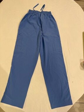 Flex Core Stretch Jogger Pants Blue Drawstring Elastic Waist Women’s Medium